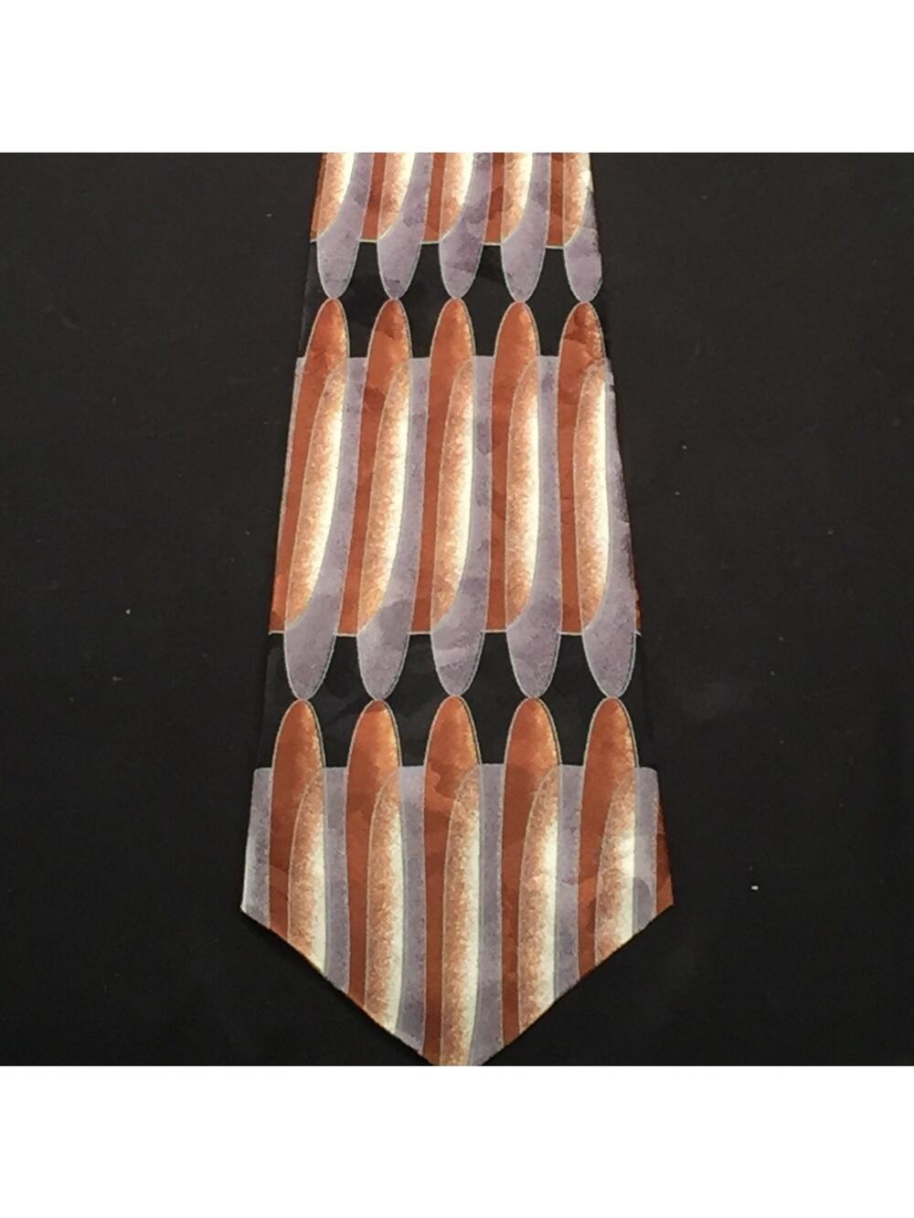 Zylos George Machado 100% Italian Silk Neck Tie Men's Business Executive Stripe